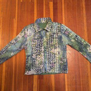 Reversible Popcorn Coat Green